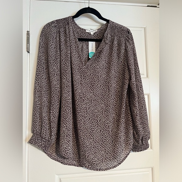 Anthropologie Blouse Maeve Monday Fun Amiyah Blouse Purple STITCH FIX NWT Large - Picture 7 of 7